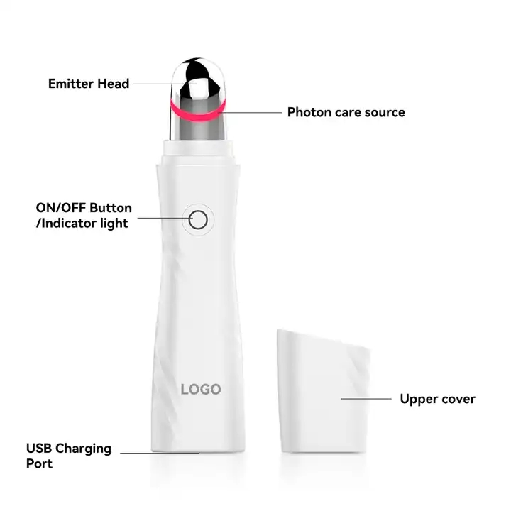 SKB-1807 Elektrisch beheiztes vibrierendes Anti-Falten-Stift-Augen-Schönheits-Stift-heißes Kompressions-Augen-Massagegerät 